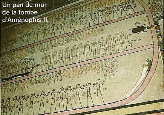 Vallée des rois - Tombe d'Aménophis II - dessin